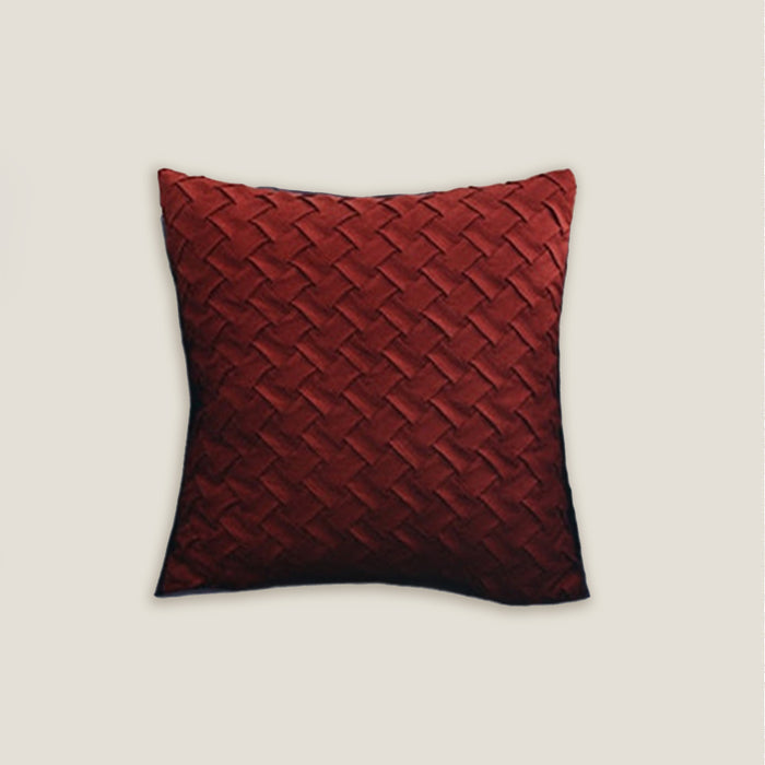 Red Woven Cushion Cover