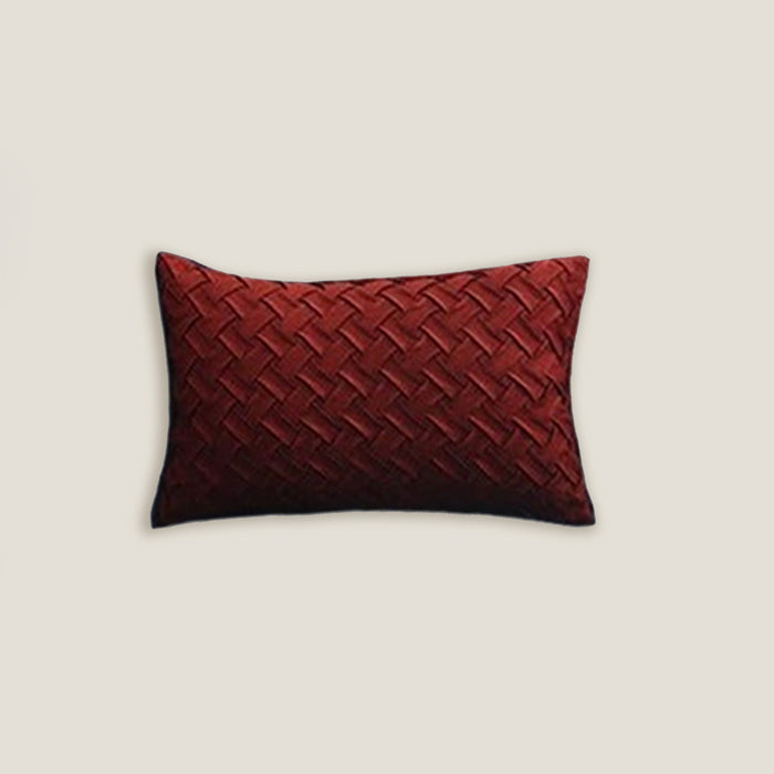 Red Woven Cushion Cover