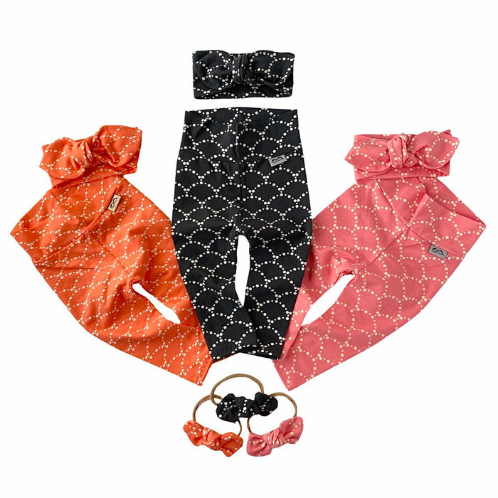 Ripples Pink Leggings and/or Beanie Knot Hat