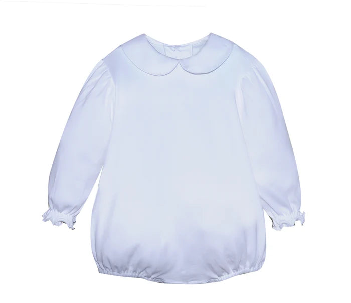 RN White Knit L/S Girl Onesie
