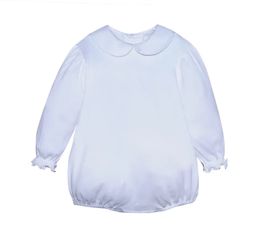 RN White Knit L/S Girl Onesie