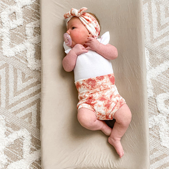 Rose Tie Dye Ribbed Bummies