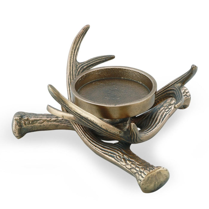 Rustic Antler Pillar Candle Holder