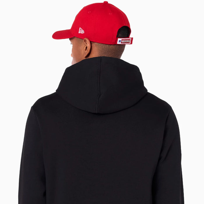 The Male model is wearing San Francisco 49ers NFL Black Pullover Hoodie 5
