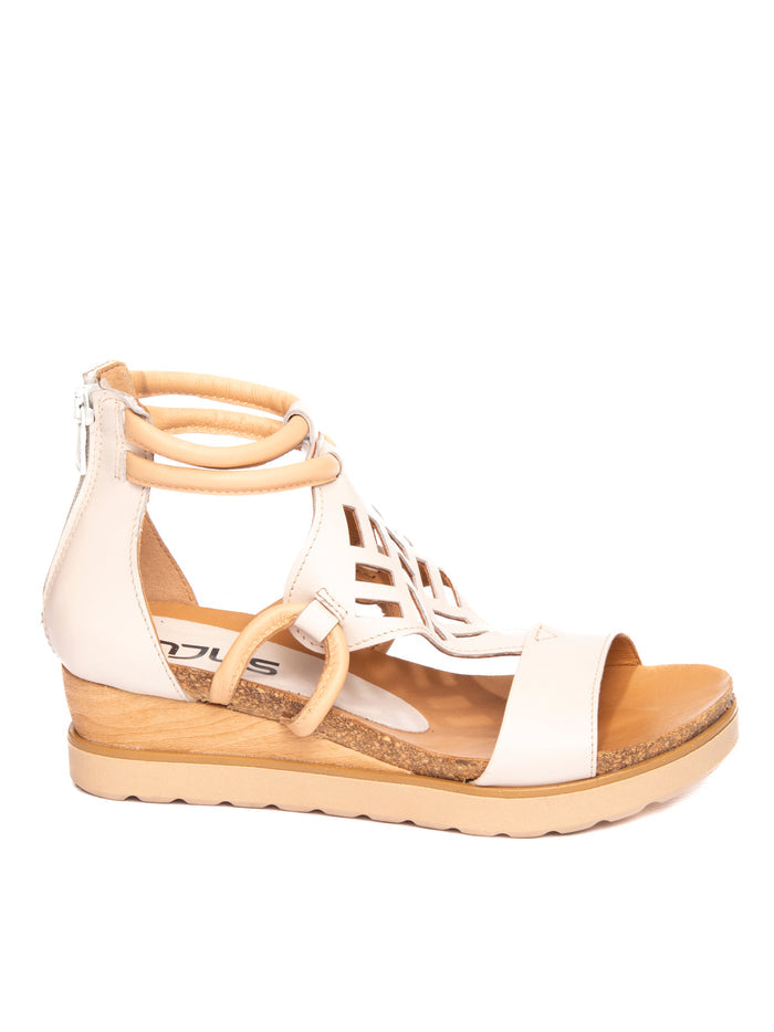 MJUS Sandalo 28007 latte L28007-101 PELLE-0001