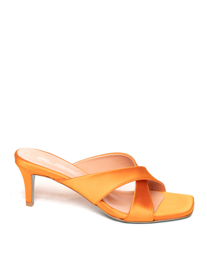 RUSSO G Sandalo ania raso 88 arancio ANIA088 RASO-ARANCIO