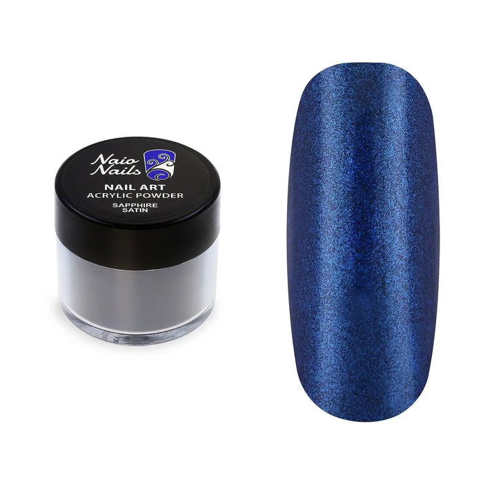 Sapphire Satin Acrylic Powder - 12g   Naio Nails