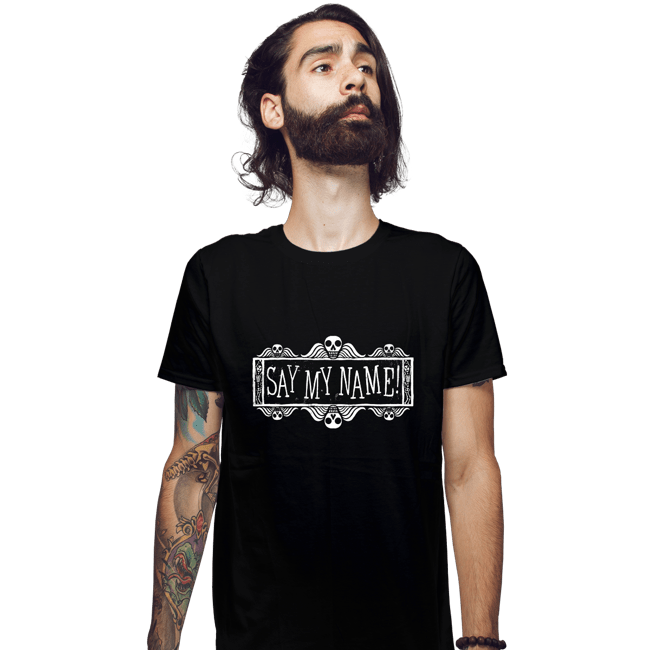 Daily_Deal_Shirts Fitted Shirts, Mens / Small / Black Say My Name