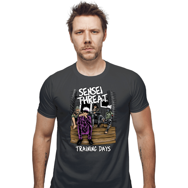 Secret_Shirts Fitted Shirts, Mens / Small / Charcoal Sensei Threat