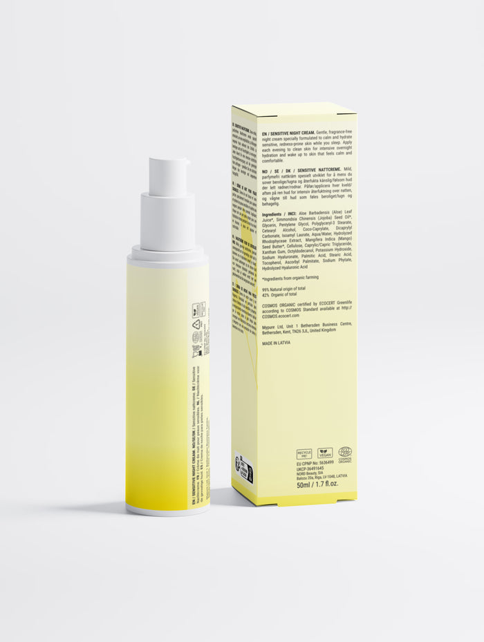 Sensitive Skin Overnight Cream, Fragrance-Free