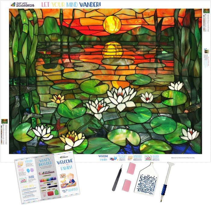 Serene Depiction Of A Lily Pond
