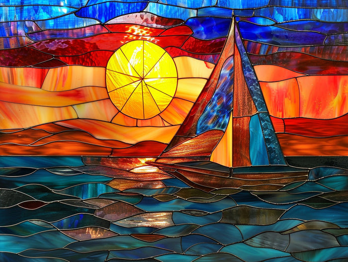 Setting Sail At Sunset