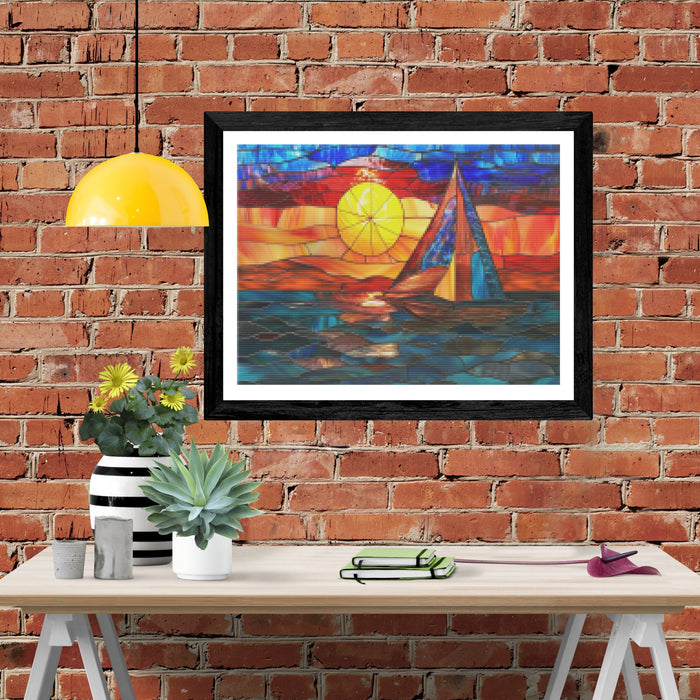 Setting Sail At Sunset