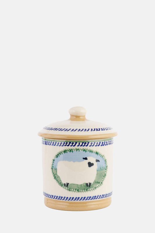 Nicholas Mosse Sheep Landscape Lidded Sugar Bowl.