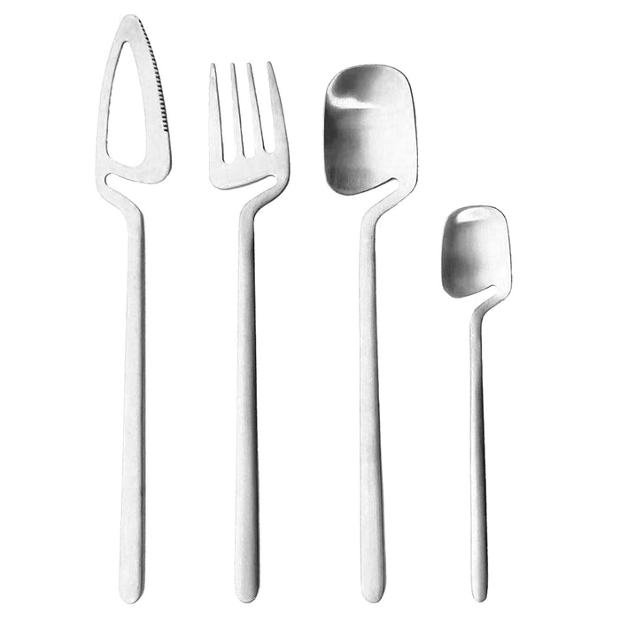 Silver Hollow Silverware Set