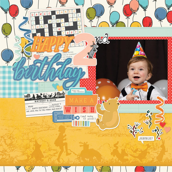 Simple Stories | Classic Pooh Birthday - 6x8 Paper Pad