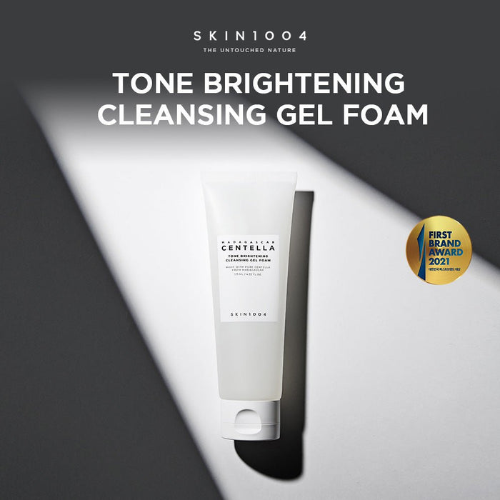 SKIN1004 Madagascar Centella Tone Brightening Cleansing Gel Foam 125ml. SKIN1004 مدغشقر كينتيلا تون رغوة جل منظف لتفتيح البشرة - Princess Cosmetics Qatar