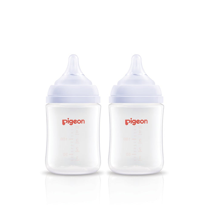 PIGEON SofTouch Wide-Neck PP Nursing Bottle (Twin Pack) | Isetan KL Online Store