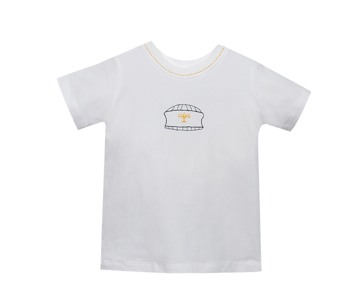 Southern Saturday Super Dome Emb. T-Shirt-White