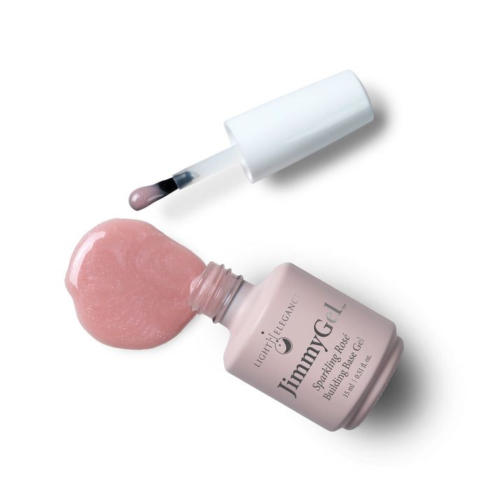 Sparkling Rosé JimmyGel, Soak-off Building Base, 15 ml