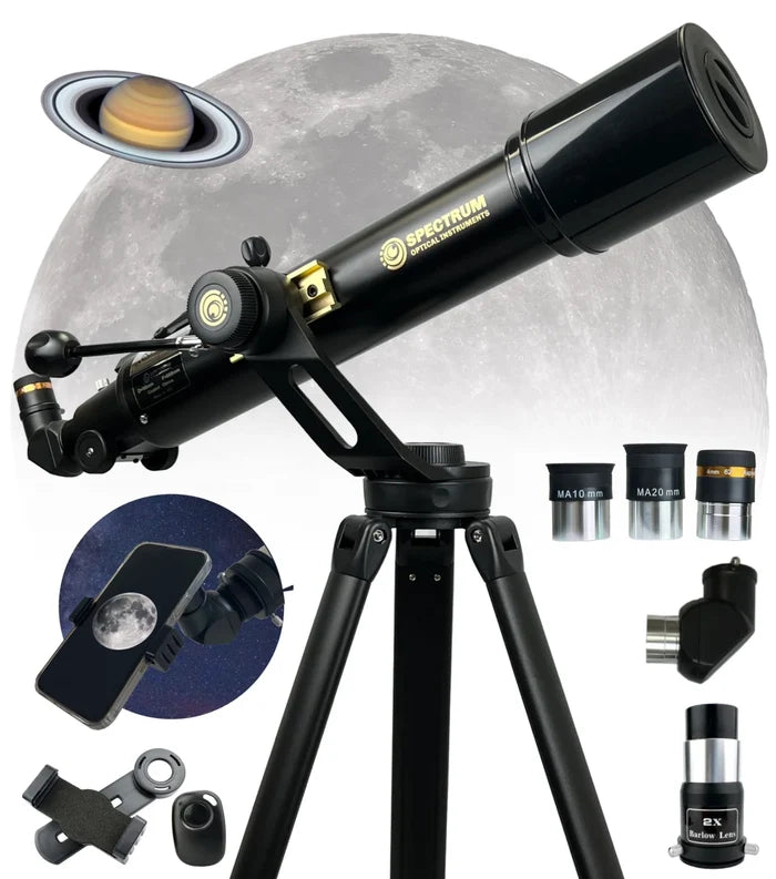 Spectrum Optics TourStar Pro 90 Refractor AZ Telescope (A6190601)