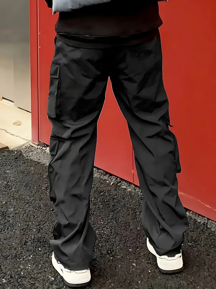 Spring And Autumn Work Pants Youth Slim-fit Outdoor Multi-pocket Casual Pants