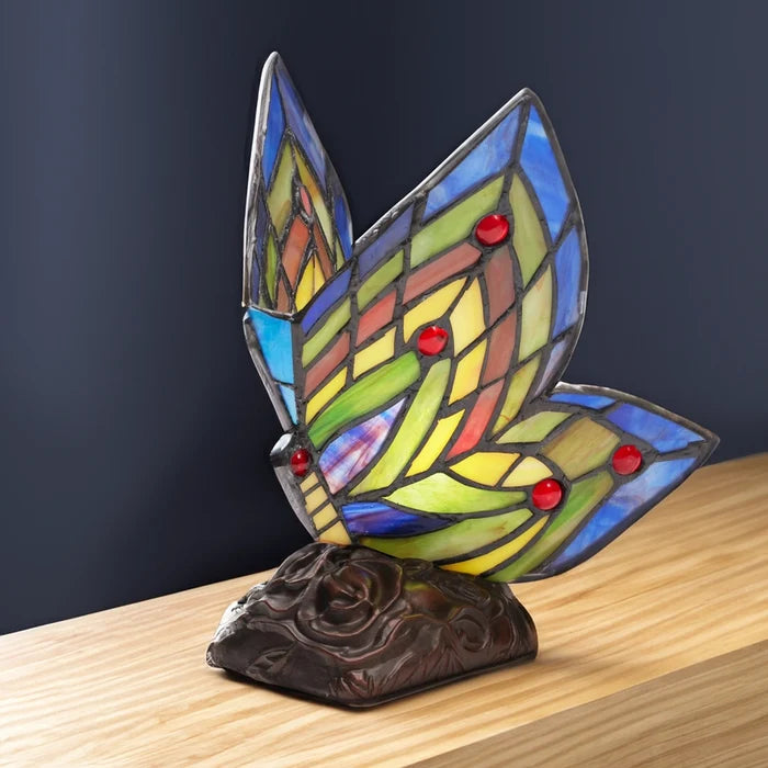 Stained Glass Butterfly Lamp