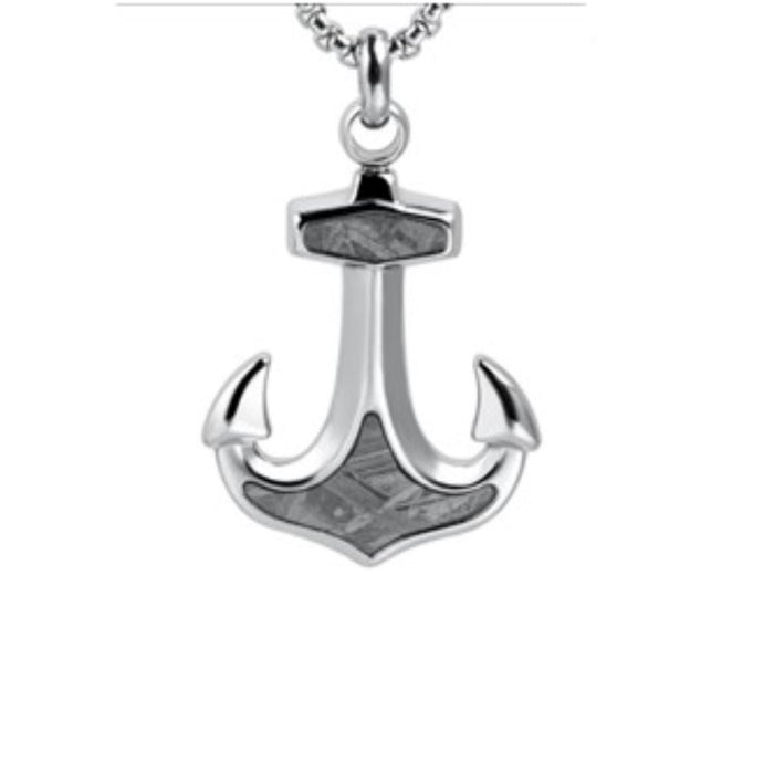 Gibeon Meteorite Anchor Pendant Necklace