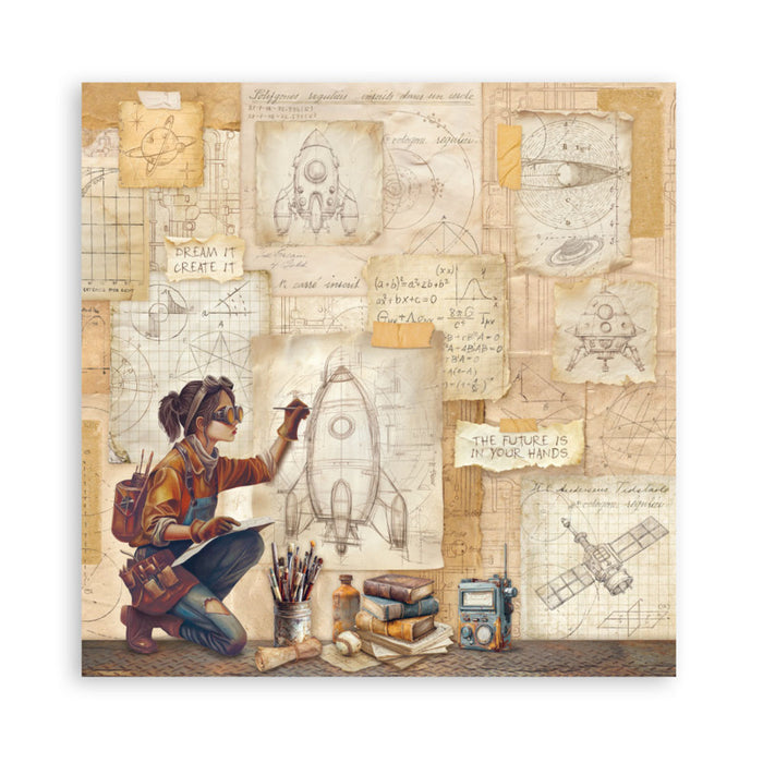 Stamperia - 12X12 Maxi Paper Pad - A New Beginning. Includes 22 sheets. Available at Embellish Away located in Bowmanville Ontario Canada.