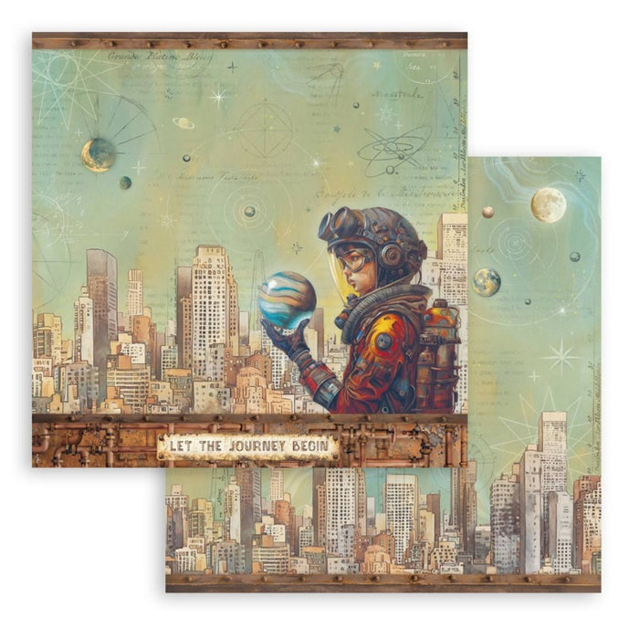 Stamperia - 12X12 Paper Pad - A New Beginning. 10 sheets. Available at Embellish Away located in Bowmanville Ontario Canada.