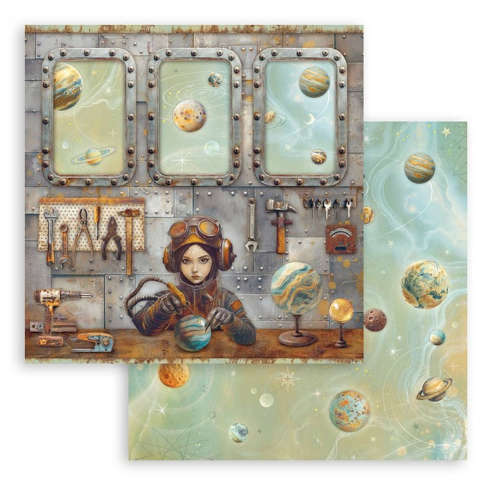 Stamperia - 12X12 Paper Pad - A New Beginning. 10 sheets. Available at Embellish Away located in Bowmanville Ontario Canada.