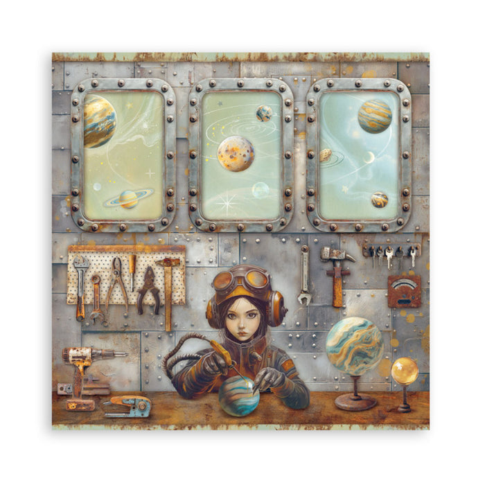 Stamperia - 8X8 Maxi Paper Pad - A New Beginning. Includes 22 sheets. Available at Embellish Away located in Bowmanville Ontario Canada.