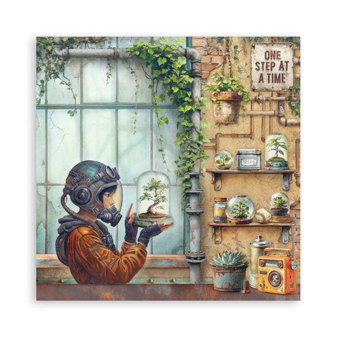 Stamperia - 8X8 Maxi Paper Pad - A New Beginning. Includes 22 sheets. Available at Embellish Away located in Bowmanville Ontario Canada.