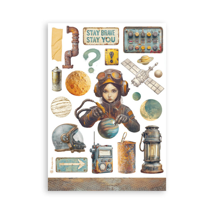 Stamperia - A5 Washi Pad - A New Beginning. Includes 8 Sheets. Available at Embellish Away located in Bowmanville Ontario Canada.