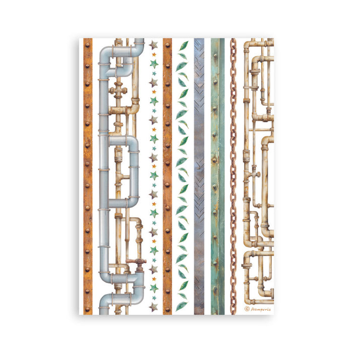 Stamperia - A5 Washi Pad - A New Beginning. Includes 8 Sheets. Available at Embellish Away located in Bowmanville Ontario Canada.
