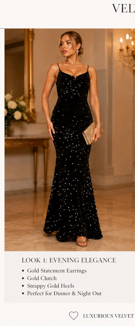 Starlight Elegance Maxi Dress