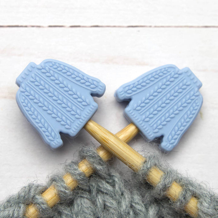 Blue Cabled Sweater
