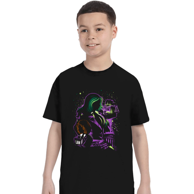 Daily_Deal_Shirts T-Shirts, Youth / XS / Black Strong Lawyer