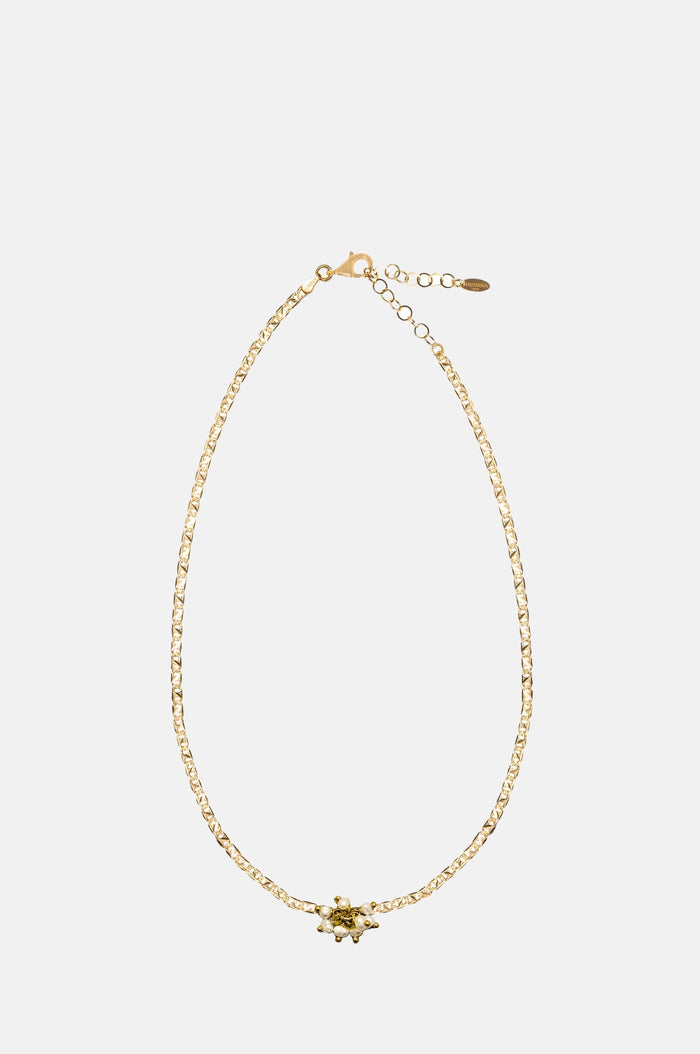 Hermina Athens Stylelove Pearl Ring Gold Necklace.