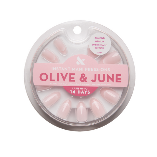 Subtle Blush French - Press On | Medium | Almond