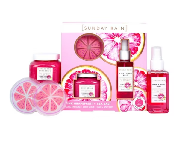 Sunday Rain Pink Grapefruit & Sea Salt Trio