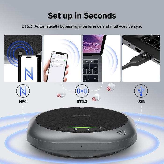 SVBONY SVHub Omni2P AI Omnidirectional Conference Microphone (F9686B) Svbony