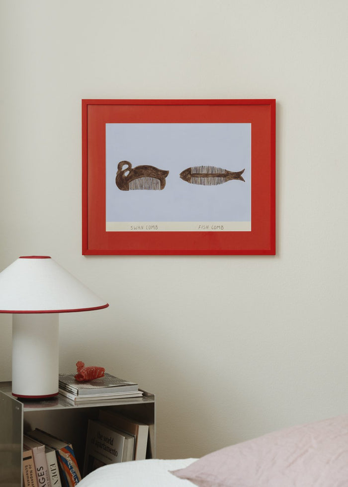 Swan and Fish Comb by Isabelle Vandeplassche