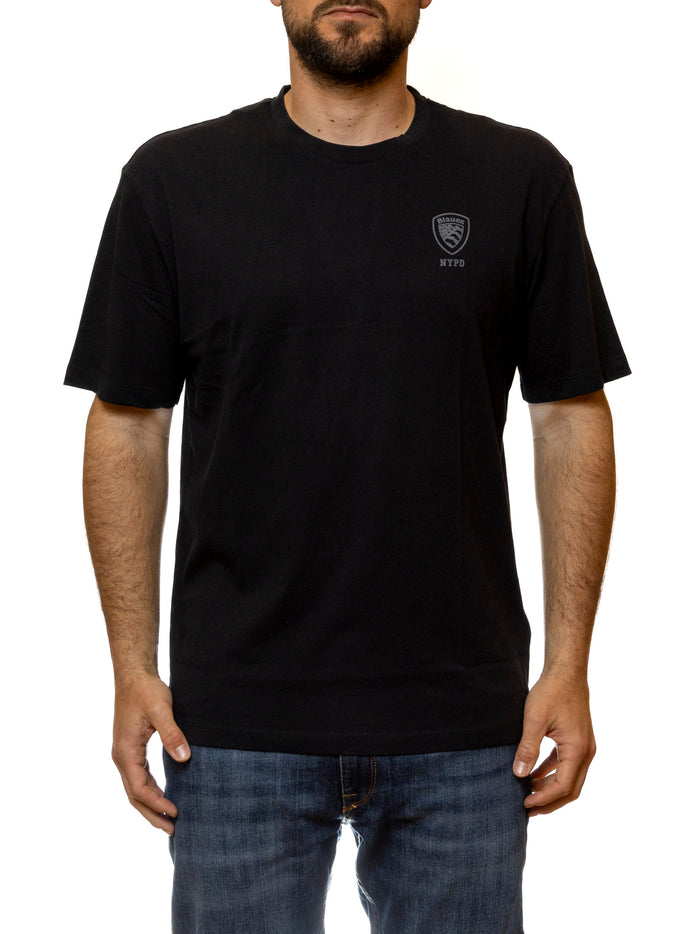 BLAUER t-shirt autaw nera H02302 EUTAW-999