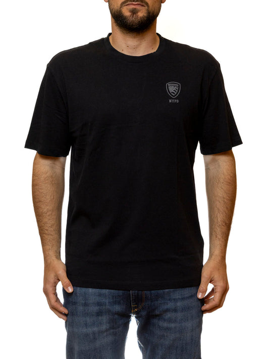 BLAUER t-shirt autaw nera H02302 EUTAW-999
