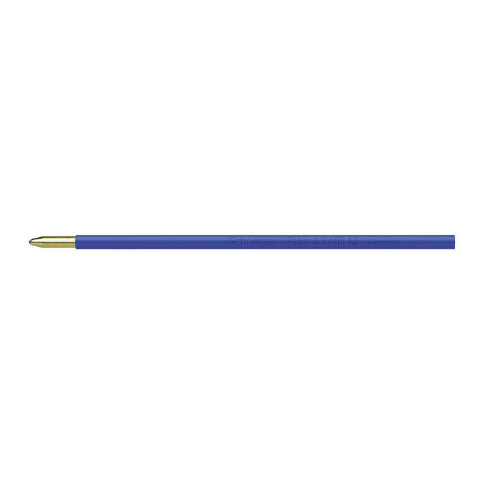Take 4 Multi 4- Color Ballpoint Pen M, Box of 10 units - Blue