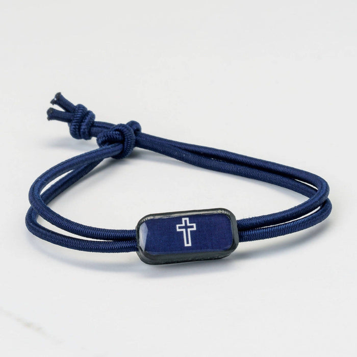 Tap To Pray® Survivor Series Tactical Bracelet: Onyx + Cross