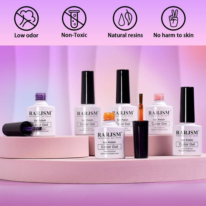 RARJSM ® Color changing gel nail polish 6 Colors Set 7.5ml
