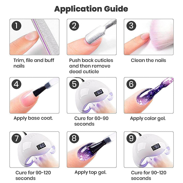 RARJSM ® Color changing gel nail polish 6 Colors Set 7.5ml