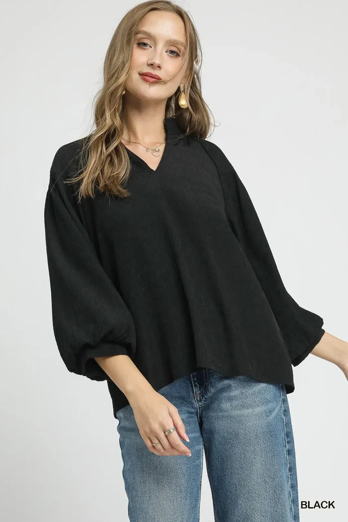 Textured Charm Blouse